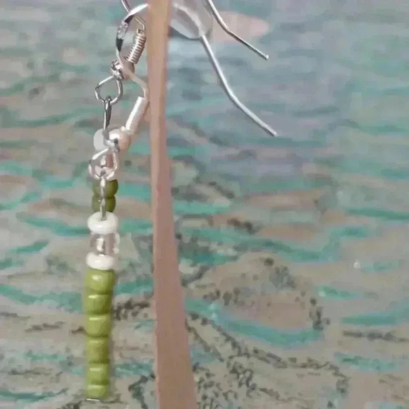 Handmade Beaded Necklace and Earrings Set - Picture 3 of 3